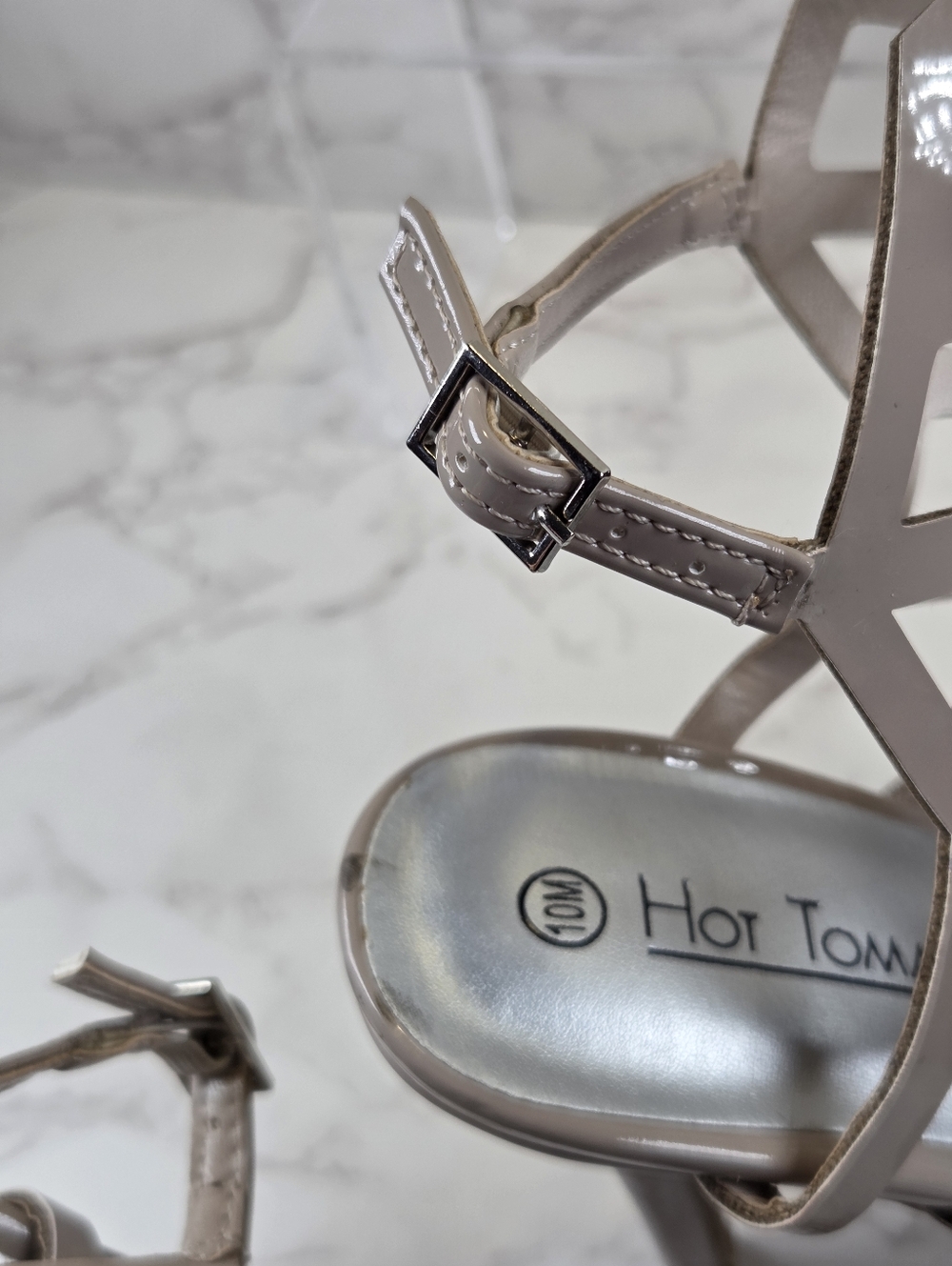 Hot Tomato  Cutout High Heel Sandals - Picture 9 of 11
